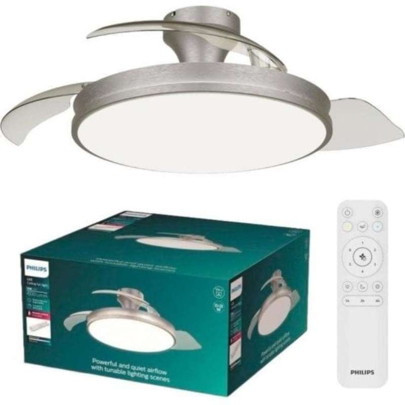 Ventilador Techo Philips Atlas LED Níquel (929004081901