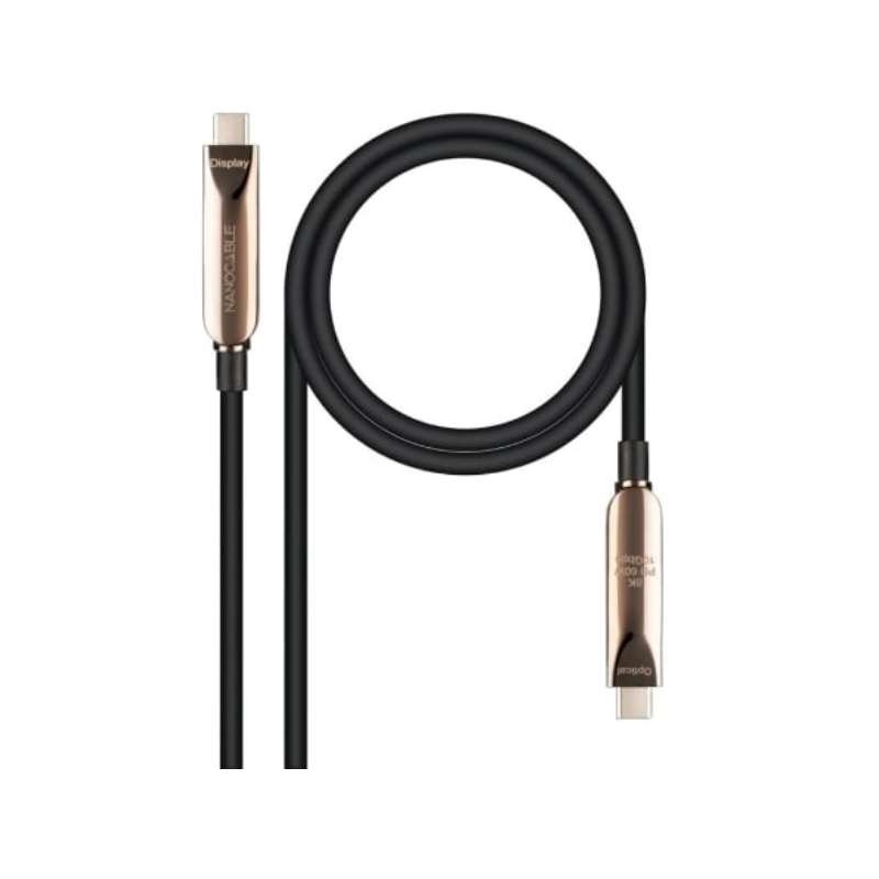 Nanocable USB-C/M a USB-C/M 60W 10m Negro (10.01.4610)