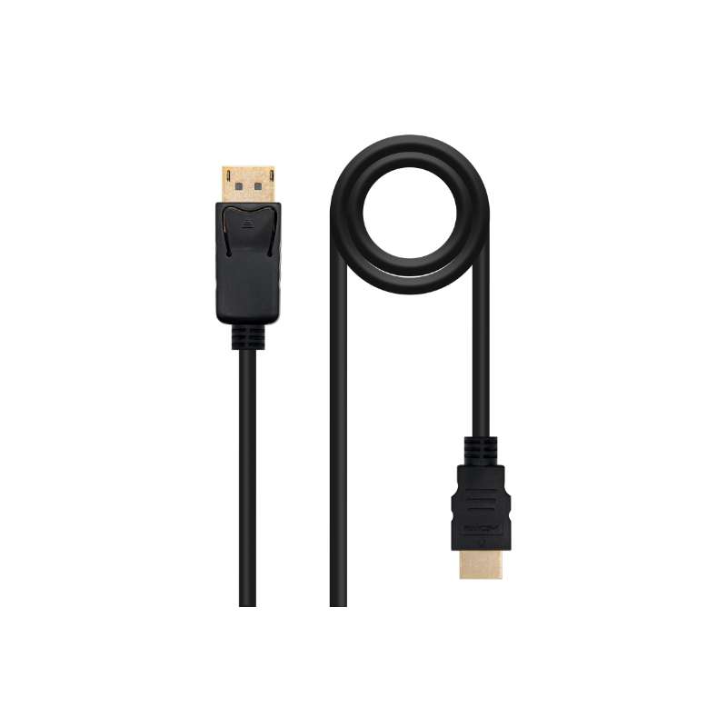 Nanocable DP/M a DP/M 10m Negro (10.15.2310)