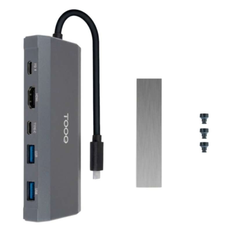 Dock TooQ SSD M.2 NVMe SATA PCIe USB HDMI (TQE-2241G)