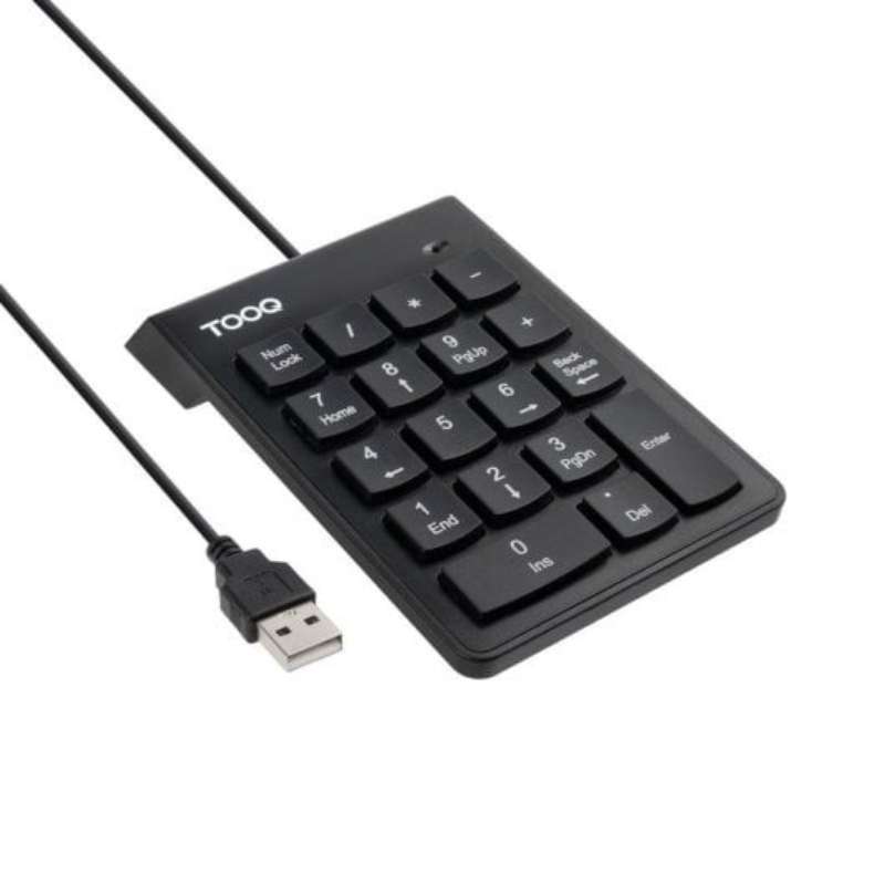 Teclado Numérico TooQ 19 Teclas USB Negro (TQK-2001-B)