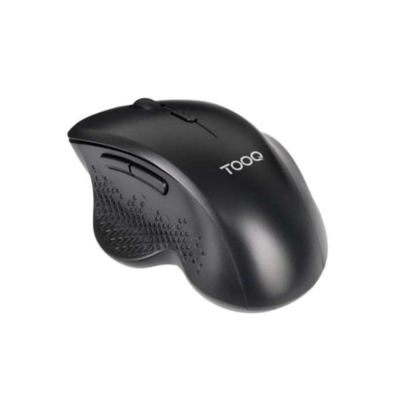 Ratón TooQ Ergonómico RF Wireless Negro (TQMWG-1105-B)