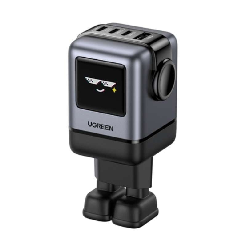 Cargador Ugreen GaN PD 100W Robot Gris (45515B)