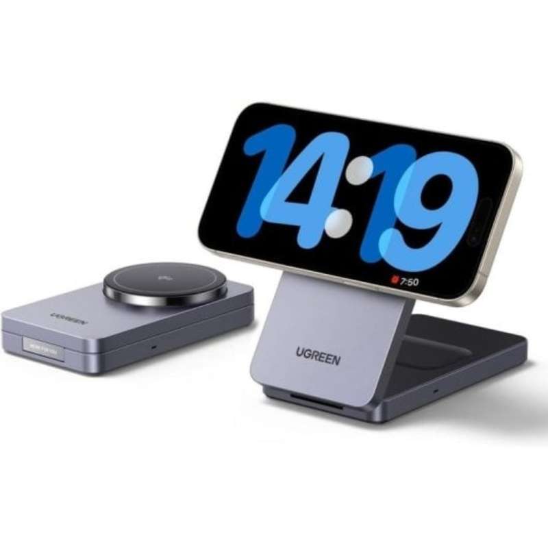 Cargador Ugreen W706 Qi2 15W Inalámbrico Gris (45023)