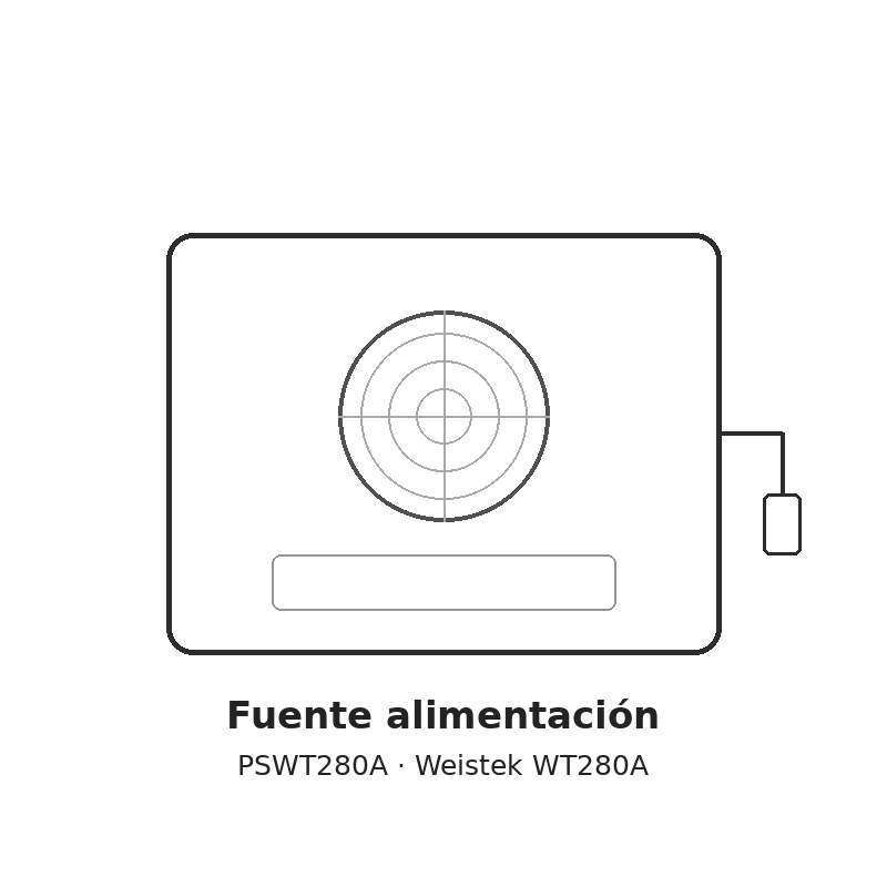 Fuente de Alimentación para Weistek WT280A (PSWT280A)
