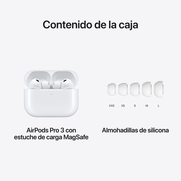 Apple Airpods Pro 3 TWS Bluetooth Blancos (MFHP4ZM/A) - Imagen 5