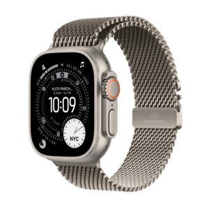 Apple Watch Ultra 3 GPS + Cellular Caja titanio natural 49mm Pulsera milanese loop color de correa Titanio natural Talla M ( MEWY4QL/A )