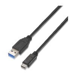 Cable AISENS USB-C/M a USB-A/M 1m Negro (A107-0060)