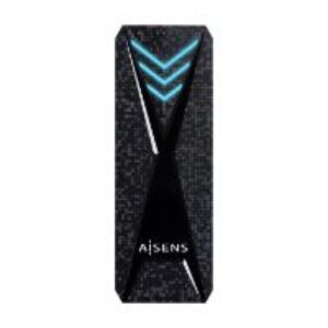 Caja AISENS SSD M.2 USB-C 3.1 RGB Negra (ASM2-RGB013B)