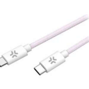 Cable CELLY USB-C a USB-C 1.5m Rosa (USBCUSBCCOTTPK)