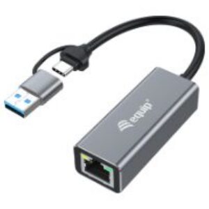 Adaptador EQUIP USB-C a RJ45 2.5 GbE Gris (EQ133495)