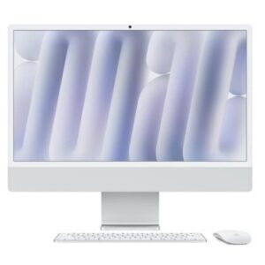 Apple iMac 24 Retina 4.5K Chip M4 con CPU de 10 nucleos 16GB de memoria unificada 256GB SSD plata  ( MWUU3Y/A )