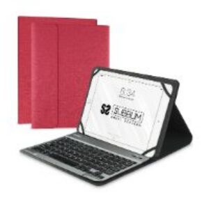 Funda+Teclado SUBBLIM 10.1″-10.8″ Roja (SUB-KT2-BT0003)