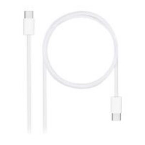 Nanocable USB-C/M-USB-C/M 60W 1m Blanco (10.01.6001-CO)