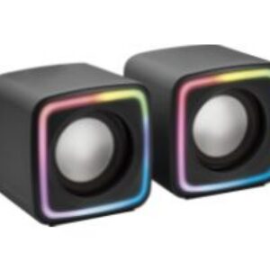 Altavoces Mars Gaming DSP 8W 2.0 RGB Negros (MSCUBE)