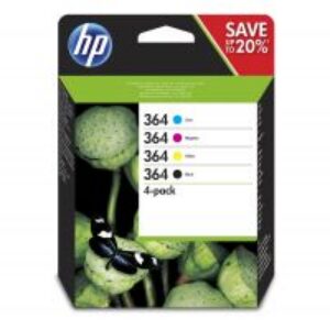 Tinta HP 364 Pack Tricolor/Negro 3ml/6ml (N9J73AE)