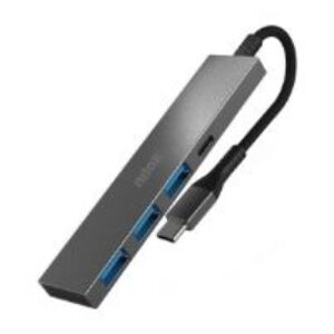 Hub NILOX USB-C a 3xUSB-A / 1xUSB-C Gris (NXHUBUSBC04)