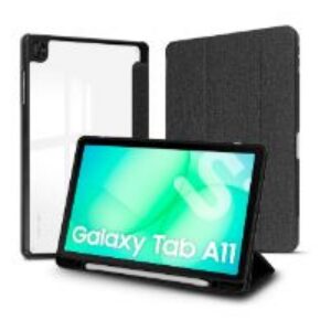 Funda Subblim Clear Shock Case Samsung A11 8.7″ Negra