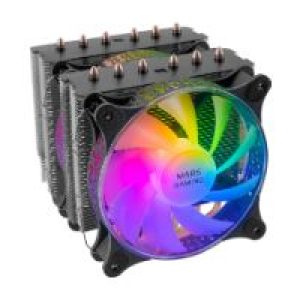 Ventilador CPU Mars Gaming Dual ARGB Negro (MCPUXT)
