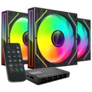 Ventilador Mars Gaming ARGB Kit 3 Negro (MF3DPROKIT)