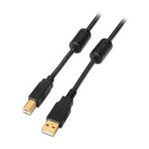 Cable AISENS USB-A/M a USB-B/M 2m Negro (A101-0009)