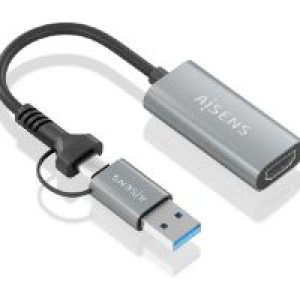 Conversor AISENS USB-A/C/M a HDMI/H 12cm (A109-0913)