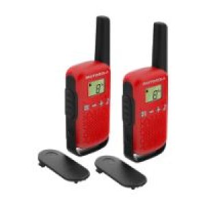 Walkie Talkie Motorola T42 Negro/Rojo (59T42REDPACK)