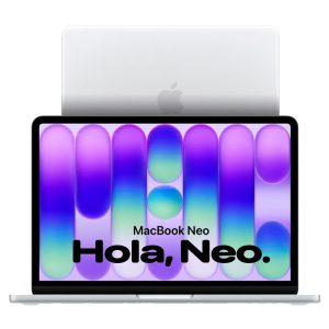 apple macbook neo 13″ chip a18 pro con cpu de 6 nucleos 8gb de memoria unificada 256gb ssd plata ( MHFA4Y/A )