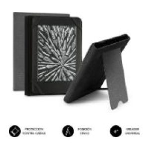 Funda Libro SUBBLIM Clever eBook 6″ Gris (CUE-1EC100)