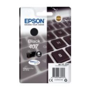 Tinta Epson 407 Negro 41.2ml 2900 páginas (C13T07U140)