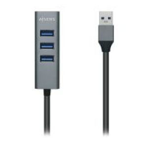 Hub AISENS USB-A 3.0 a 4xUSB-A 3.0 Gris (A106-0507)