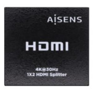 Splitter AISENS 4K UHD 3D 2xHDMI Out Negro (A123-0506)