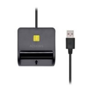 Lector Tarjetas AISENS DNIe USB 2.0 (ASCR-SN02SD-BK)