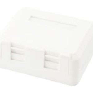 Roseta de Superficie EQUIP 2 Puertos Blanca (EQ125124)