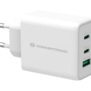 Cargador Pared CONCEPTRONIC 2Usb-C 1Usb-A (ALTHEA12W)