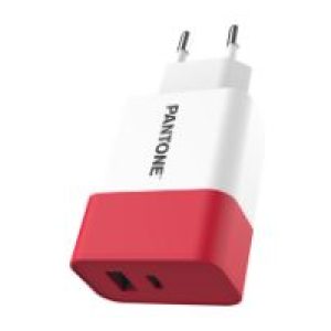 Cargador Pared PANTONE 15W 1USB-A 1USB-C (PT-PDAC02R1)