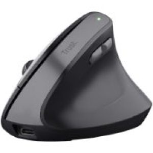 Ratón Vertical Trust Bayo II Óptico RF Negro (25145)