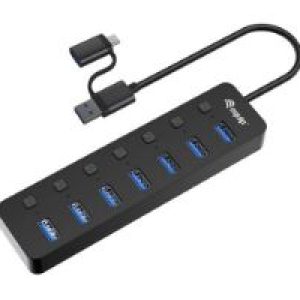 Hub EQUIP Life 7xUSB-A 3.0 + Adaptador USB-C (EQ128965)
