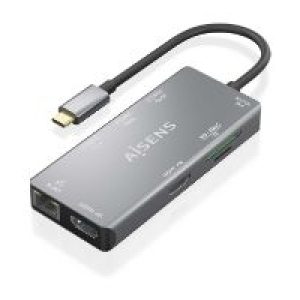 Dock AISENS USB-C a HDMI/USB/PD Gris (ASUC-6P018-GR)