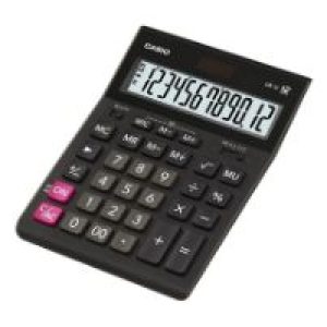 Calculadora Casio Sobremesa 12 Dígitos Negra (GR-12-W)
