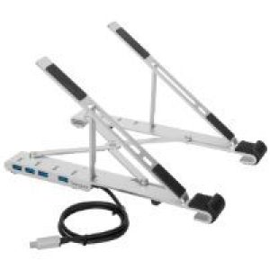 Base Targus 15.6″ con Hub 4xUSB-A Plata (AWU100205GL)