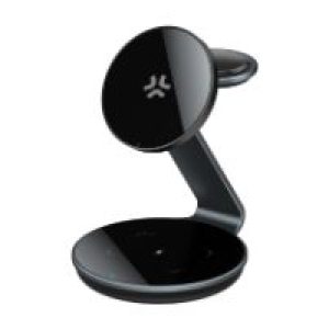 Cargador CELLY Wireless 3en1 15W Negro(MAGSTAND3IN1EVO)