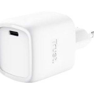 Cargador Pared Trust Maxo GaN 30W 1USB-C Blanco (25520)