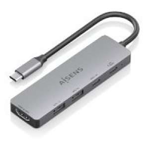 Docking AISENS 5en1 USB-C 4K/60Hz Gris (ASUC-5P028-GR)