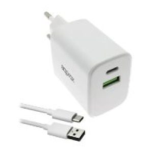 Cargador Pared Approx USB-A/USB-C Cable (APPUSBWALL35W)