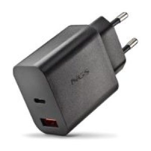 Cargador NGS Era 30W 1USB-A 1USB-C Negro (ERA30WBLACK)
