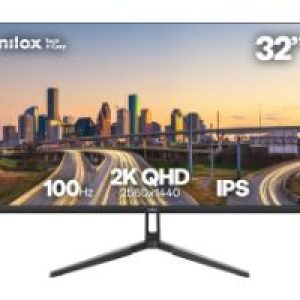 Monitor NILOX 32″ IPS QHD 100Hz Negro (NXM322K1001)