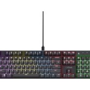 Teclado Gaming Trust GXT 871 Zora RGB USB Negro (25682)