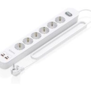 Regleta AISENS 6 Tomas 2xUSB-C 2xUSB-A (ASPS-2A2C16-W)