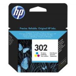 Tinta HP 302 Tricolor 4ml 150 páginas (F6U65AE)